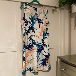 Worthington Floral Print fit to flare dress